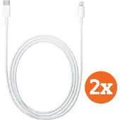 Apple Câble USB-C vers Lightning 1 m Matière Synthétique Blanc Lot de 2