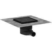 Hansgrohe RainDrain Brillance rigole de douche 15cm Noir Mat