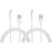 Apple Câble USB-A vers Lightning 1 m Matière Synthétique Blanc Lot de 2