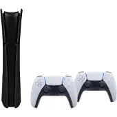 Sony PlayStation 5 Slim Digital Edition + Façades Noir + Manette Supplémentaire Blanc