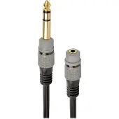 Gembird A-63m35f-0.2m Cable De Audio 0.2 M 6.35mm 3.5mm Noir