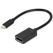 Cablexpert A-CM-DPF-02 video cable adapter 0.15 m USB Type-C DisplayPort Black