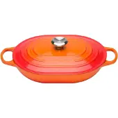 Le Creuset Cocotte Le Creuset Oblong Orange Volcanique 31 cm (3,4L)
