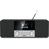 Technisat DigitRadio 3 VOICE - Système audio - 2 x 10 Watt - noir, argenté