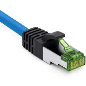 Goobay 45660 Câble réseau CAT 8.1, S/FTP (PiMF), bleu, 2 m - LSZH sans halogène, cuivre AWG 24
