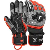 Reusch Gants de sport 'Worldcup Warrior GS' gris / rouge
