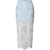 Selected Dentelle Jupe Mi-longue Femme Bleu 38