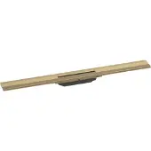 Hansgrohe RainDrain Flex kit de finition pour rigole de douche découpable 80cm Brushed Bronze