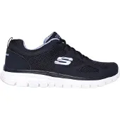 SKECHERS Baskets basses 'Burns Agoura' bleu marine / blanc
