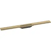 Hansgrohe RainDrain Flex kit de finition pour rigole de douche découpable 90cm Brushed Bronze