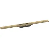 Hansgrohe RainDrain Flex kit de finition pour rigole de douche découpable 80cm Brushed Bronze