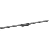 Hansgrohe RainDrain Flex kit de finition pour rigole de douche découpable 120cm Brushed Black Chrome