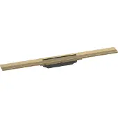 Hansgrohe RainDrain Flex kit de finition pour rigole de douche découpable 70cm Brushed Bronze