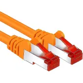 Goobay Câble patch CAT 6, S/FTP (PiMF), orange, 3 m - Conducteur en aluminium recouvert de cuivre (CCA)