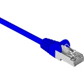 Goobay Câble réseau CAT 5e, F/UTP, bleu, 7.5m