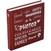 Henzo Album photo Wording rouge -
