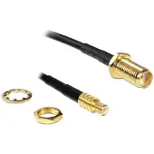 DeLOCK Câble SMA femelle vers MCX femelle – 50 Ohm