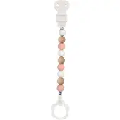 Nattou Attache-Sucette Silicone Rose | 1 pièce
