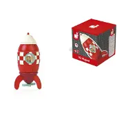 Janod Small Magnetic Rocket Figure Rouge,Blanc 24 Months-6 Years Enfants