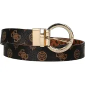 GUESS Femmes, Ceinture, Cessily, Textile Belt, Black, For Women, Size M, Or, Beige, Noir, Marron, (M)