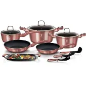 Berlinger Haus Cuisson ensemble de casseroles Metallic Irose Line BH6044