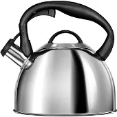 Smile Bouilloire À Induction, Théière Bouilloire Avec Sifflet, Toutes Cuisines, 3 L, , Argent, , Mcn13p