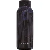Quokka Bouteille Isotherme 510 Ml Double Paroi À Effet Marbre Étanche Noir