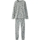Name it Pyjama marine / jaune pastel / gris chiné / rouge orangé