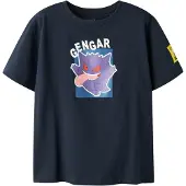 Name it T-Shirt bleu marine / violet / blanc