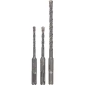 Bosch 1617000118 - Set 3 pièces foret SDS-Plus-5 pour perforateur, 5; 6; 8 x 115mm