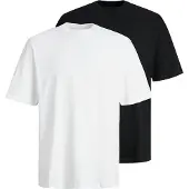 Jack & Jones T-Shirt 'JJEBRADLEY' bleu foncé / blanc