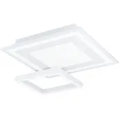 Eglo SAVATARILA-Z applique/plafonnier lampe éclairage - L45 x l45 x H7 cm - blanc - 4X2,7W;4X2,7W incl. - IP20