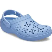 Crocs Sandales 'Classic Floral Cut Out Clog Kids' bleu