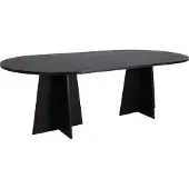 Venture Home Bootcut table de salle à manger 115x230cm noir.