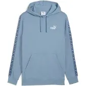 Puma Hommes, Pull-over, ESS TAPE Sweat à capuche FL, Bleu, (L)