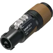 Neutrik NL2FXX-W-S, Connecteur audio, Noir