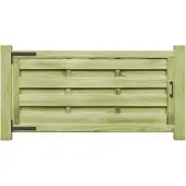 vidaXL Portillons 2 pcs Bois de pin imprégné 150x75 cm Vert
