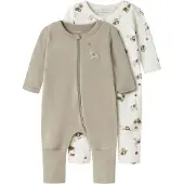 Name it Animal Long Sleeve Pyjama 2 Units Beige 5 Years Enfants