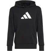 Adidas Sweat de sport 'LOGO GRAPHIC HOODIE' noir / blanc