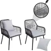 MCW Chaise de jardin -O12 (lot de 2)