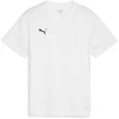 Puma Garçons, T-shirt de sport, teamGOAL Jersey Jr (128), Blanc, 128