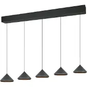 Valotorni Suspension 5 lumières Laguna noir
