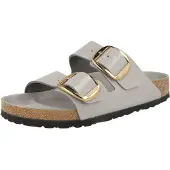 Birkenstock Mule 'Arizona Big Buckle' gris clair