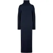 Apricot Robes en maille bleu marine