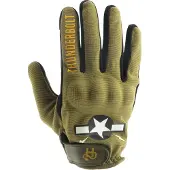 Helstons Thunderbolt Perforated Leather Gloves Vert 11 Homme