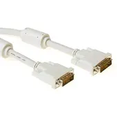 ACT DVI-I Dual Link connection cable - M -M - Ivory 2.0m 2m DVI-Kabel (AK3720)
