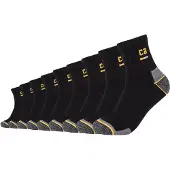 Camano Chaussettes 'Work' jaune / gris chiné / noir