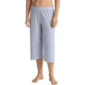 Calida Pantalon de pyjama bleu-gris / blanc