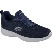 SKECHERS Baskets basses 'Dynamight' bleu marine / gris clair
