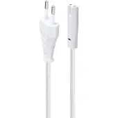 Gembird PC-184/2-W câble électrique Blanc 1,8 m Prise d'alimentation type C Coupleur C8